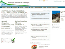 Tablet Screenshot of ablimno.org.br